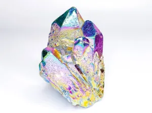 Rainbow Titanium Aura Quartz Clusters 217gm