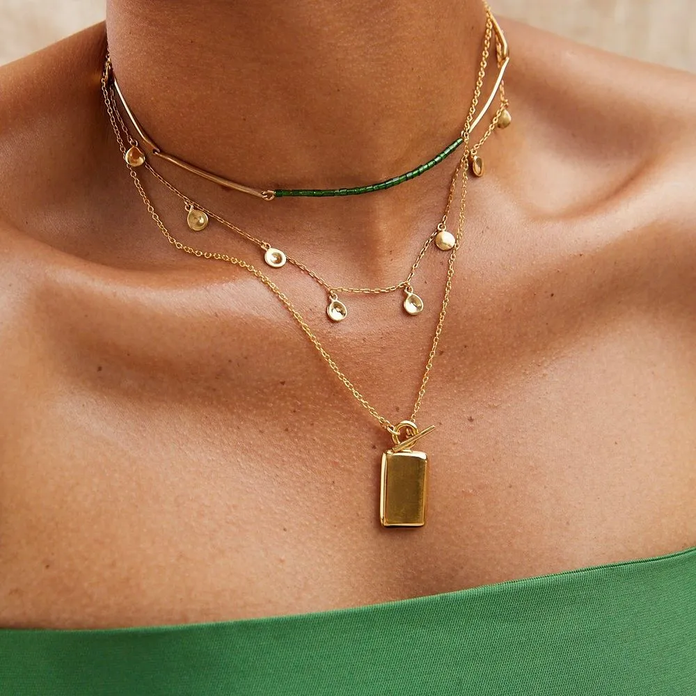 Rectangle Medallion Necklace