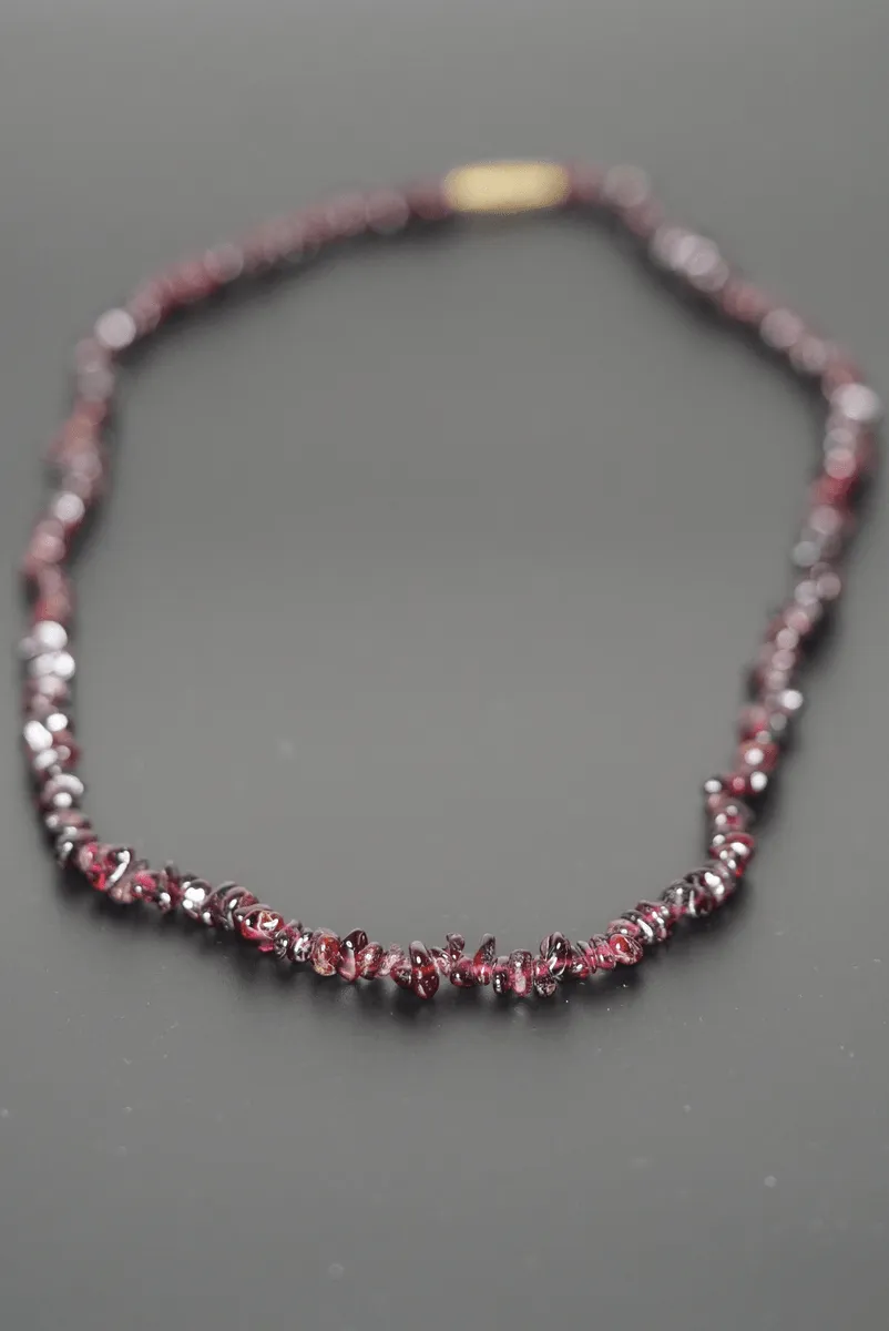 Red Garnet Chips necklace