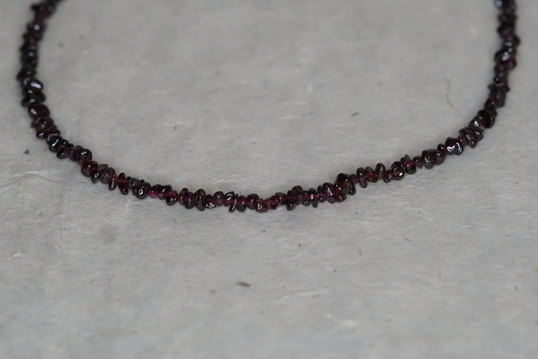 Red Garnet Chips necklace