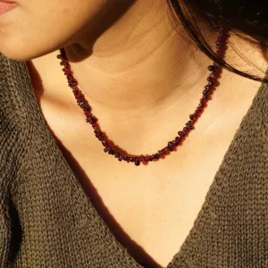 Red Garnet Chips necklace