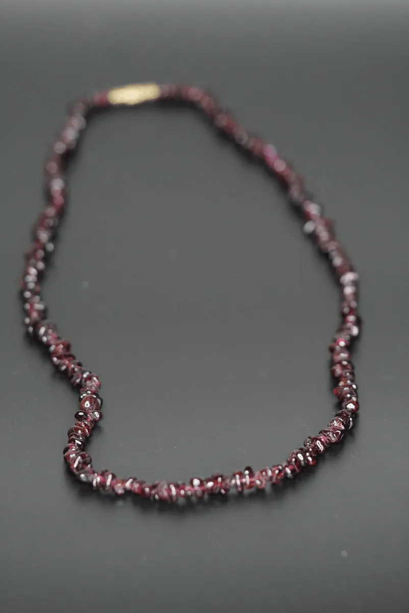 Red Garnet Chips necklace