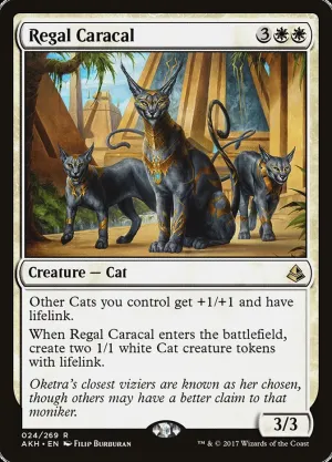 Regal Caracal Amonkhet MTG Single #024 Regal Caracal Amonkhet MTG Single #024