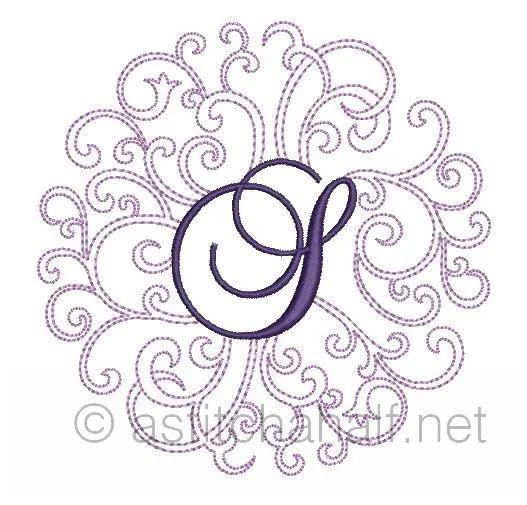 Regal Curls Monogram Letters S