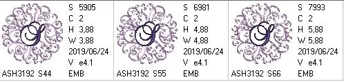 Regal Curls Monogram Letters S