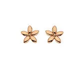ROBERT OPENSHAW 9CT ROSE GOLD FLOWER STUD EARRINGS RHE277