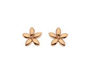 ROBERT OPENSHAW 9CT ROSE GOLD FLOWER STUD EARRINGS RHE277