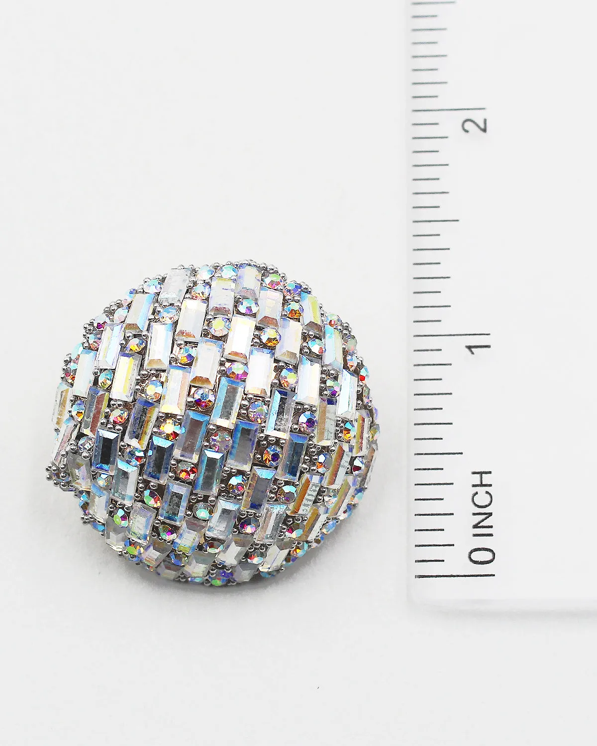 Round Jumbo Sparkle Stud Earrings