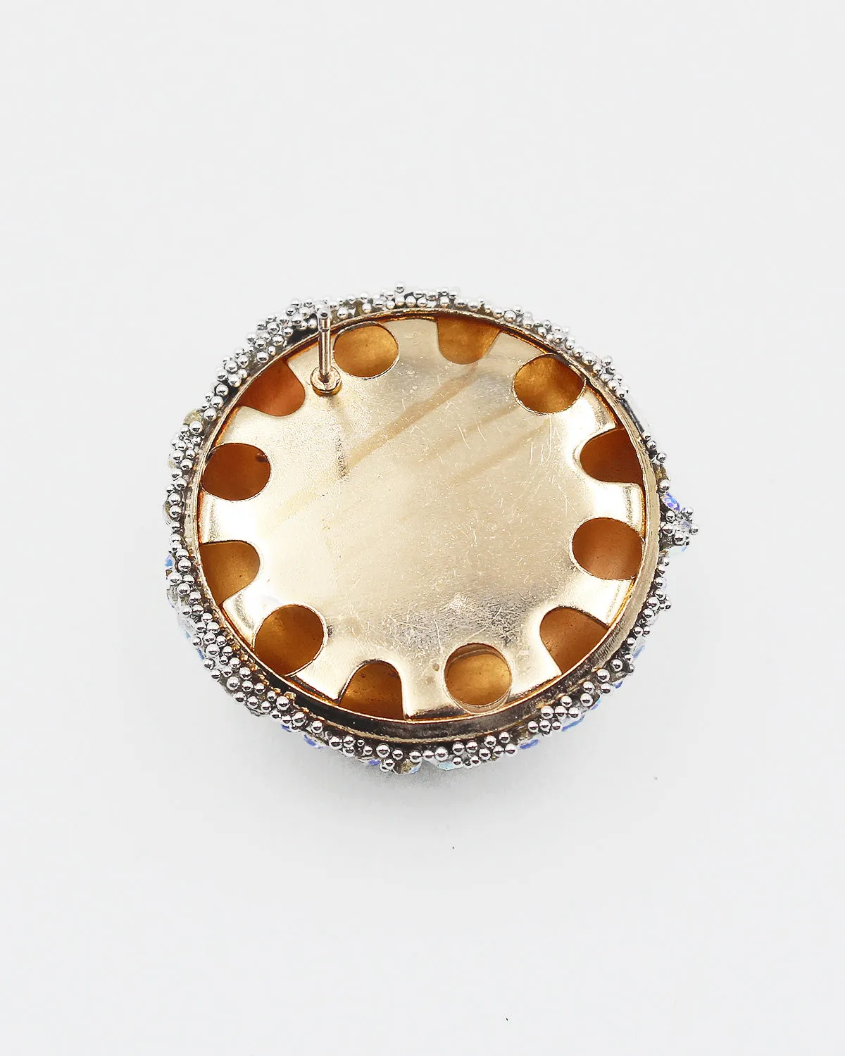 Round Jumbo Sparkle Stud Earrings