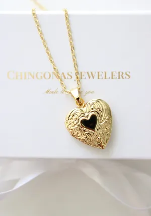 Self Love Heart Photo Locket Necklace