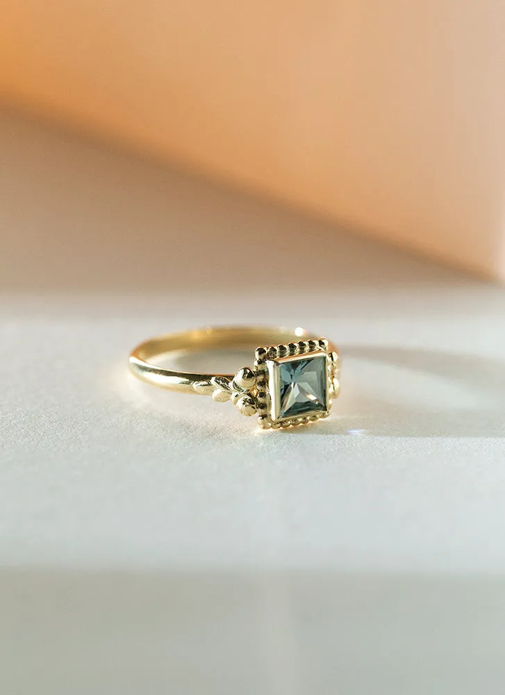 Senda aquamarine ring 14k gold