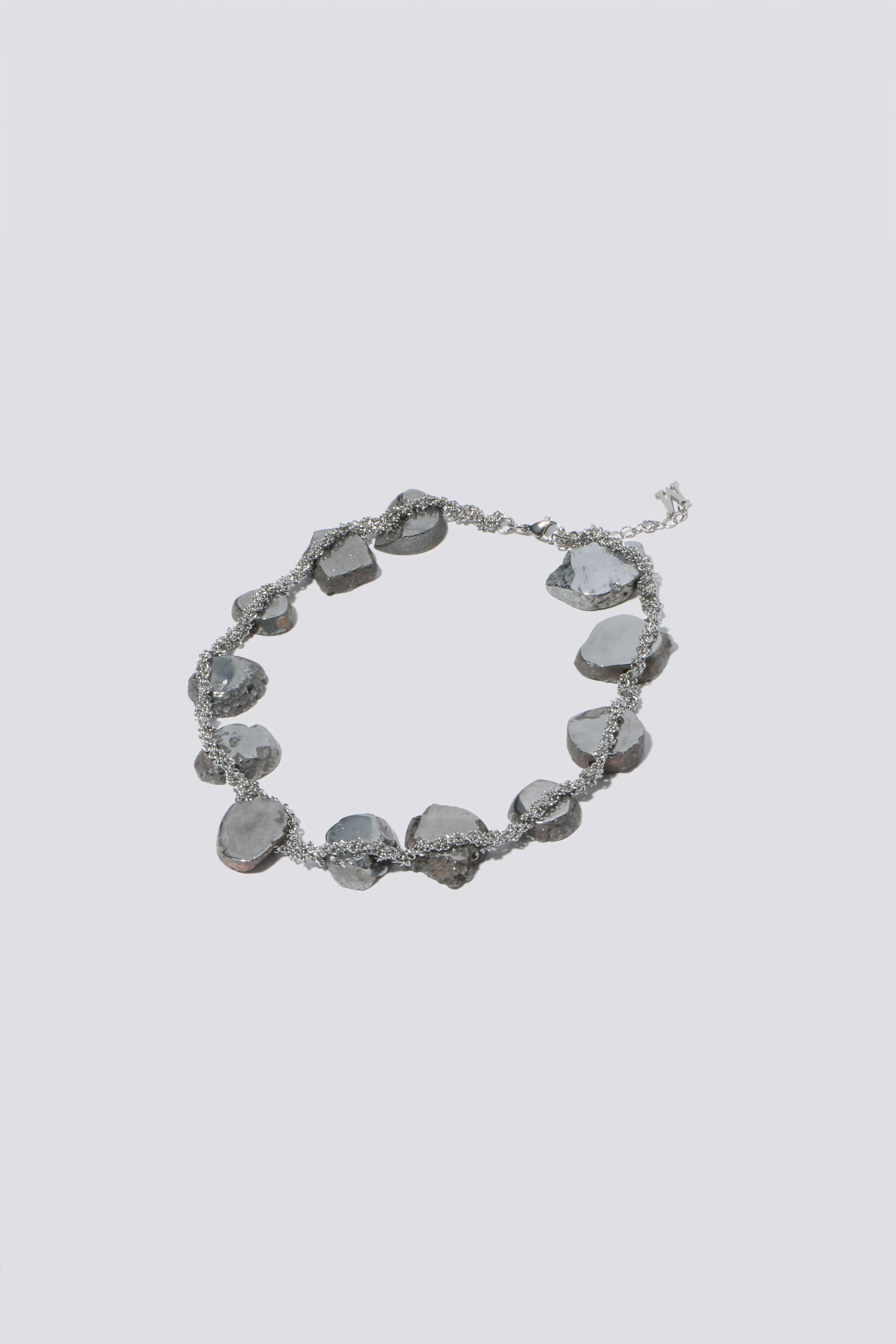 Silver Agate Necklace