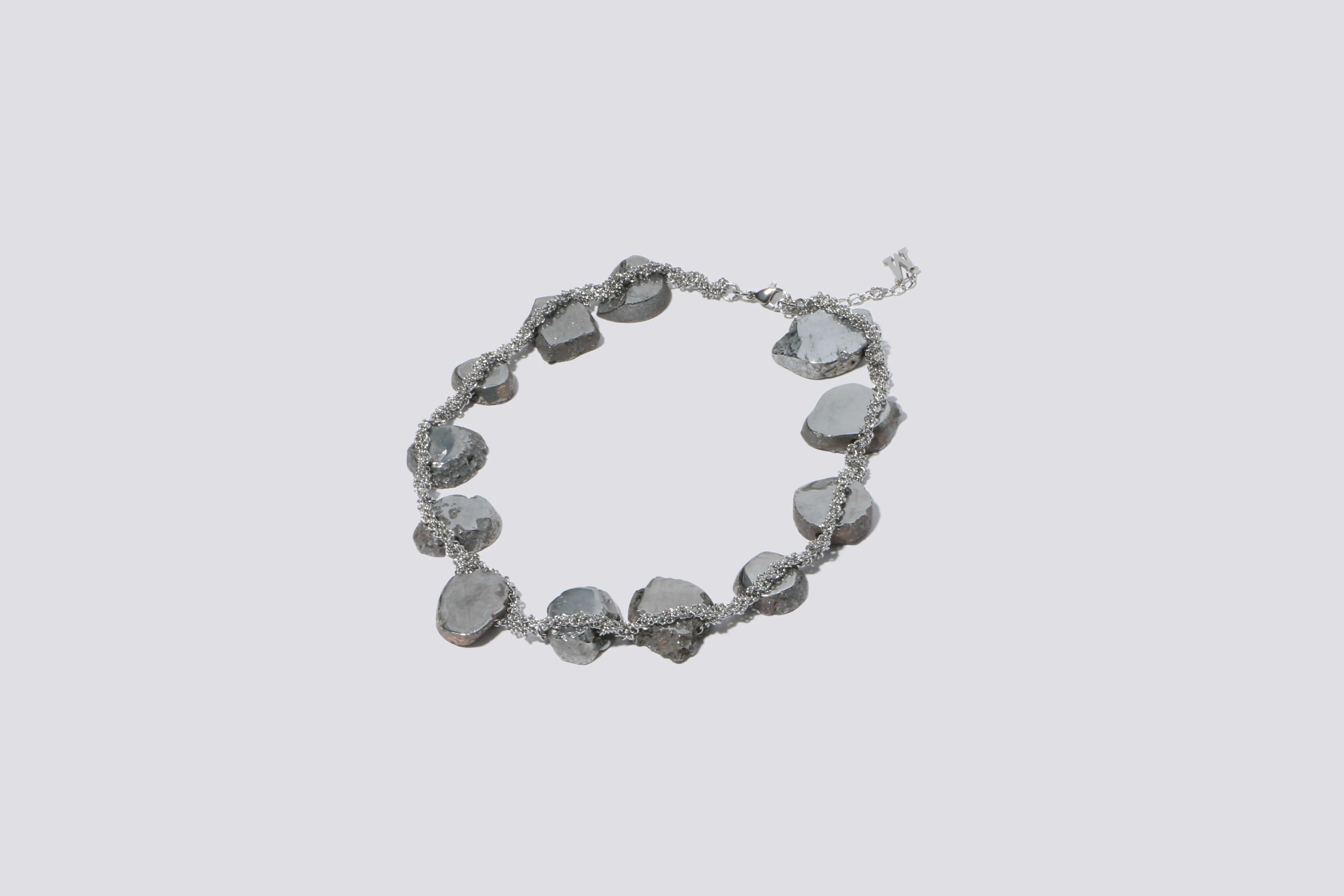 Silver Agate Necklace