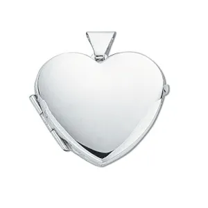 Silver Medium Heart Shaped Locket Silver Medium Heart Shaped Locket