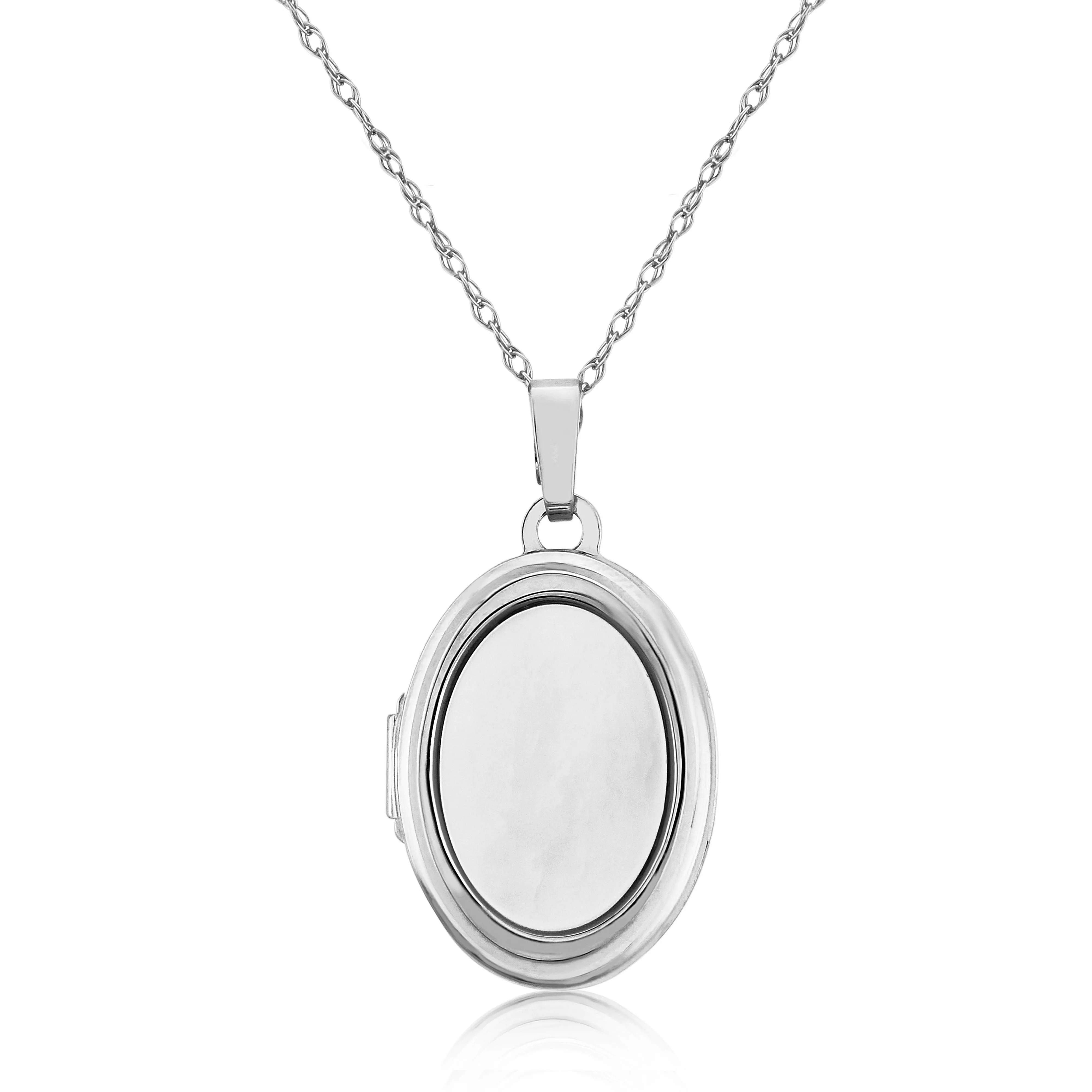 Silver Mother Of Pearl Locket