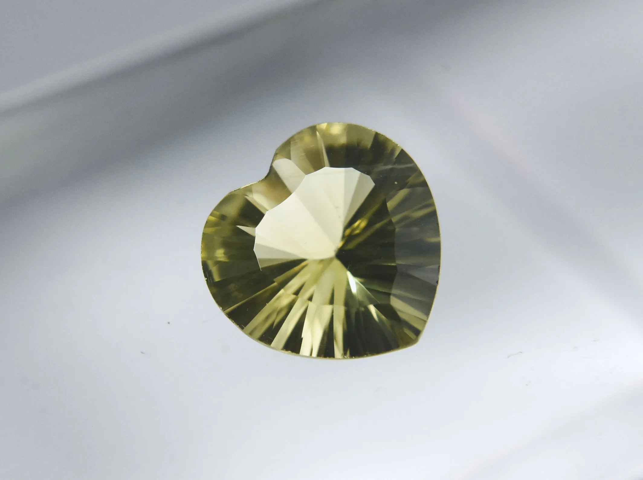 Single Heart Cut Lemon Quartz Loose Gemstone