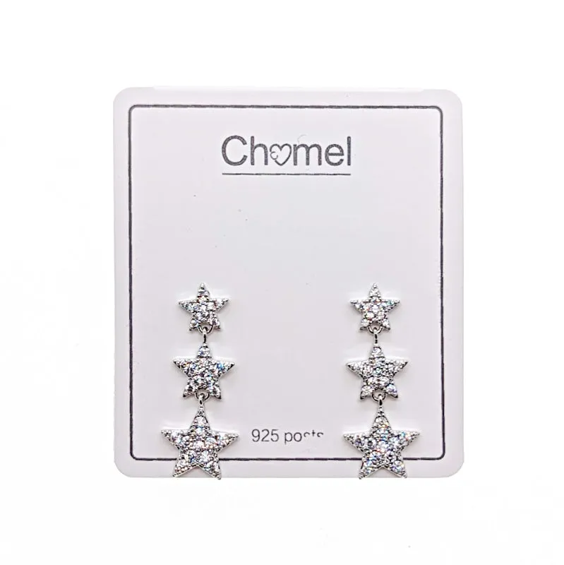 Star Cubic Zirconia Stud Earrings