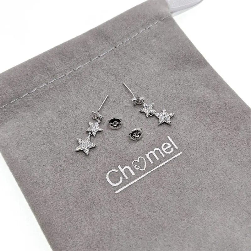 Star Cubic Zirconia Stud Earrings