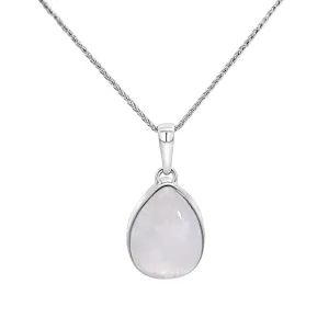 Sterling Silver Tear Drop Moonstone Pendant