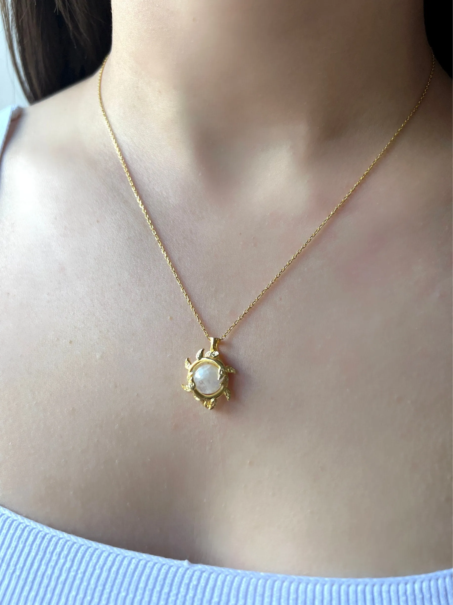 Sunstone Moonstone Necklace in Gold Sunstone Pendant Gold Genuine Moonstone Necklace Natural Sunstone Necklace Cyrstal Healing Necklace