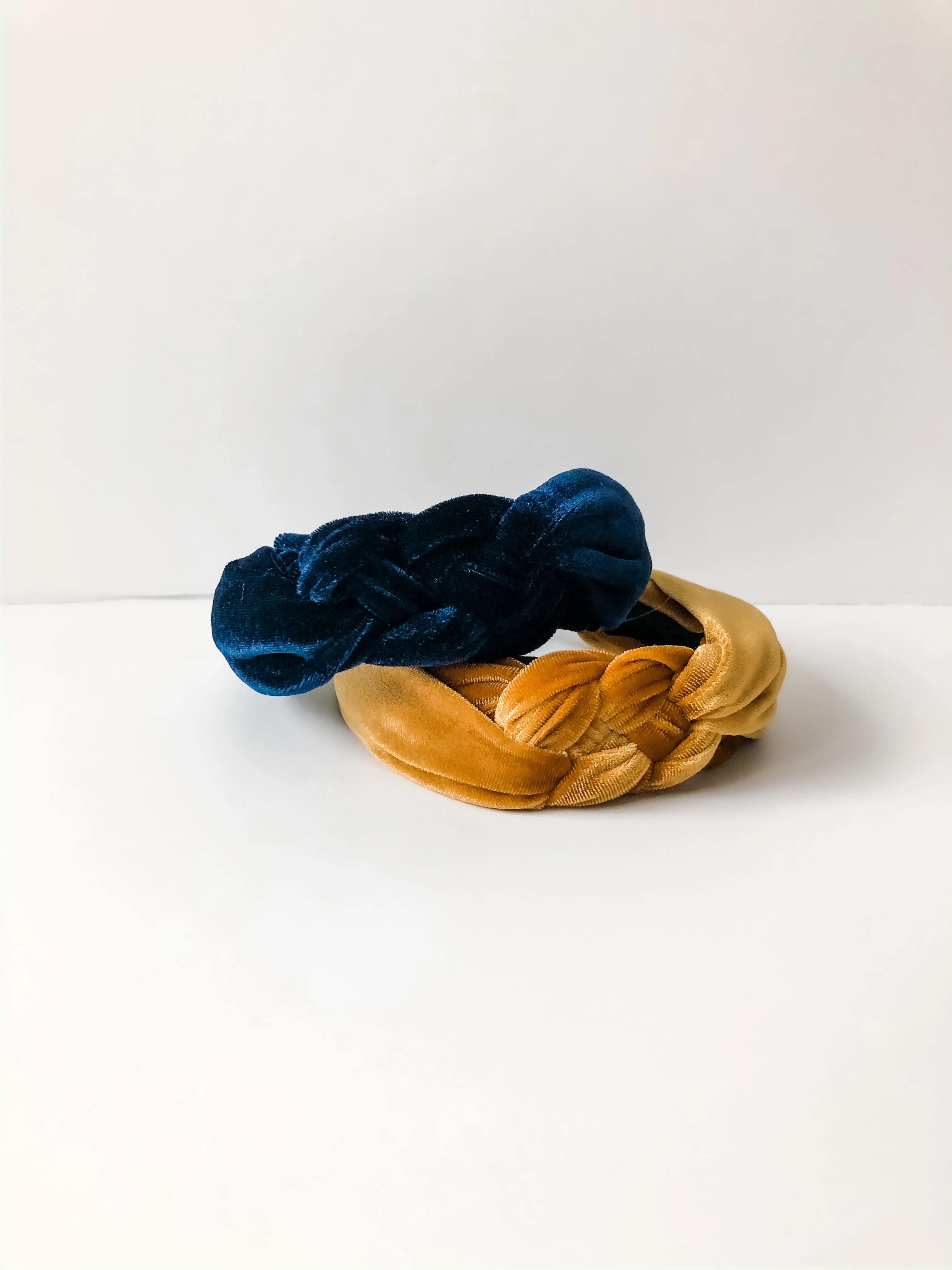 Velvet Top Braid Headband