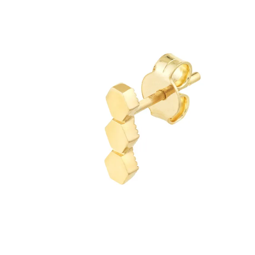 Vertical Bar Stud Earrings