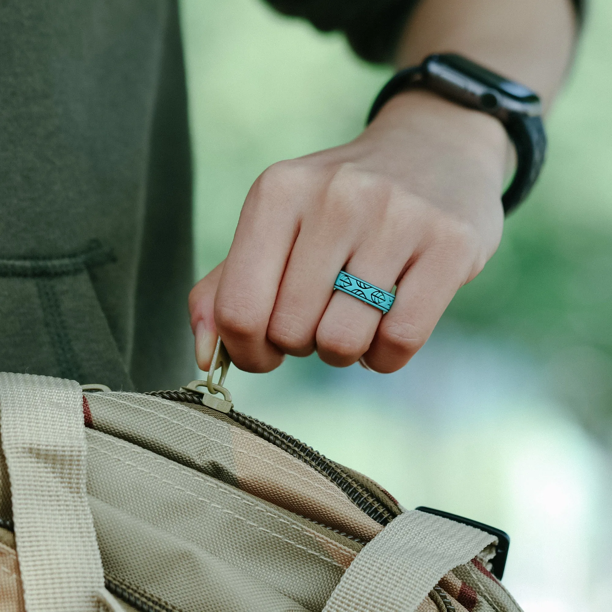 Women's Printed Aura 2 - Silicone Ring