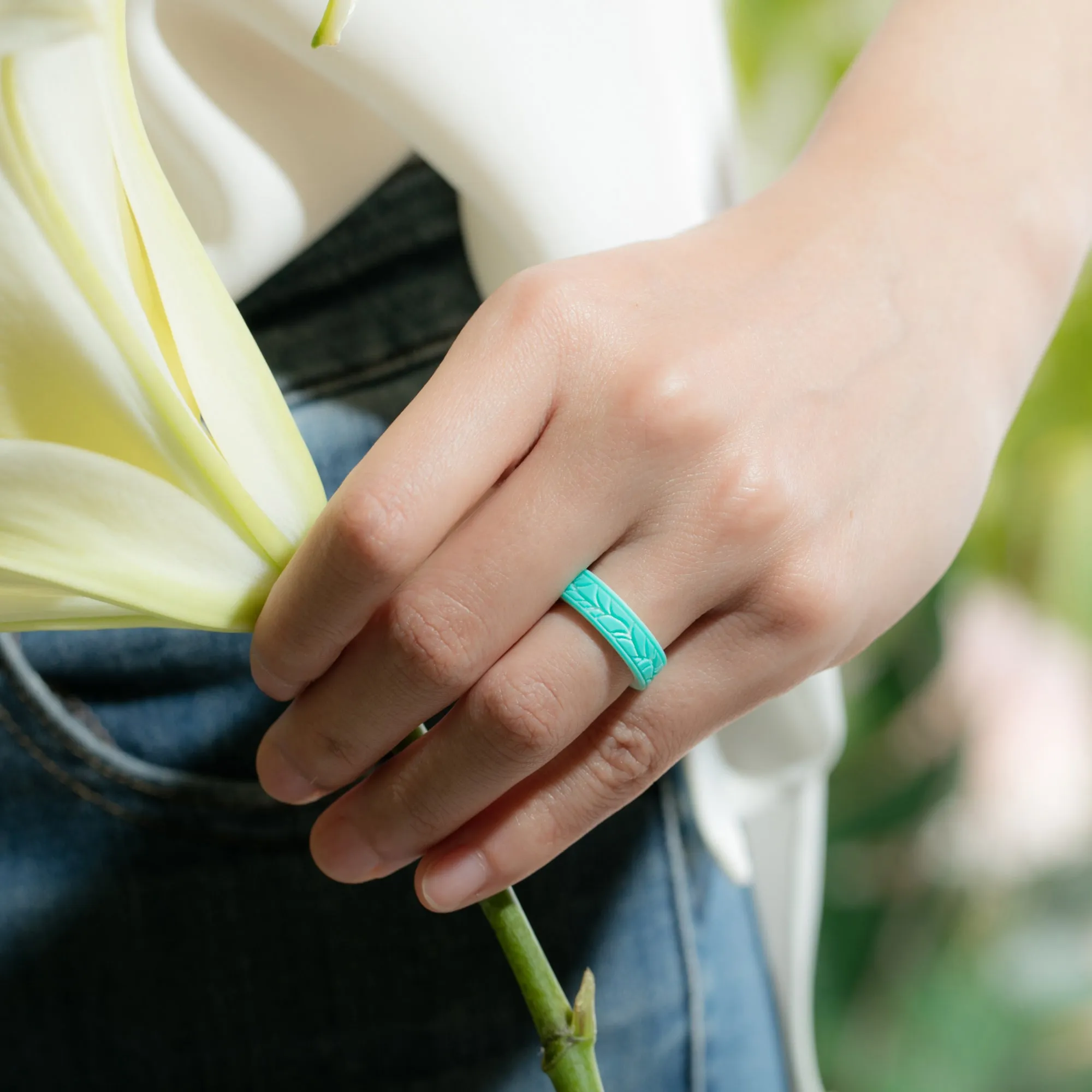 Women's Printed Aura 3 - Silicone Ring