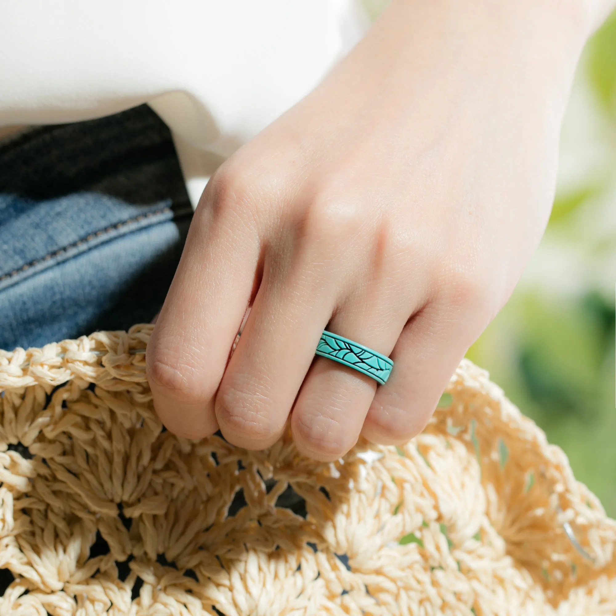 Women's Printed Aura 3 - Silicone Ring