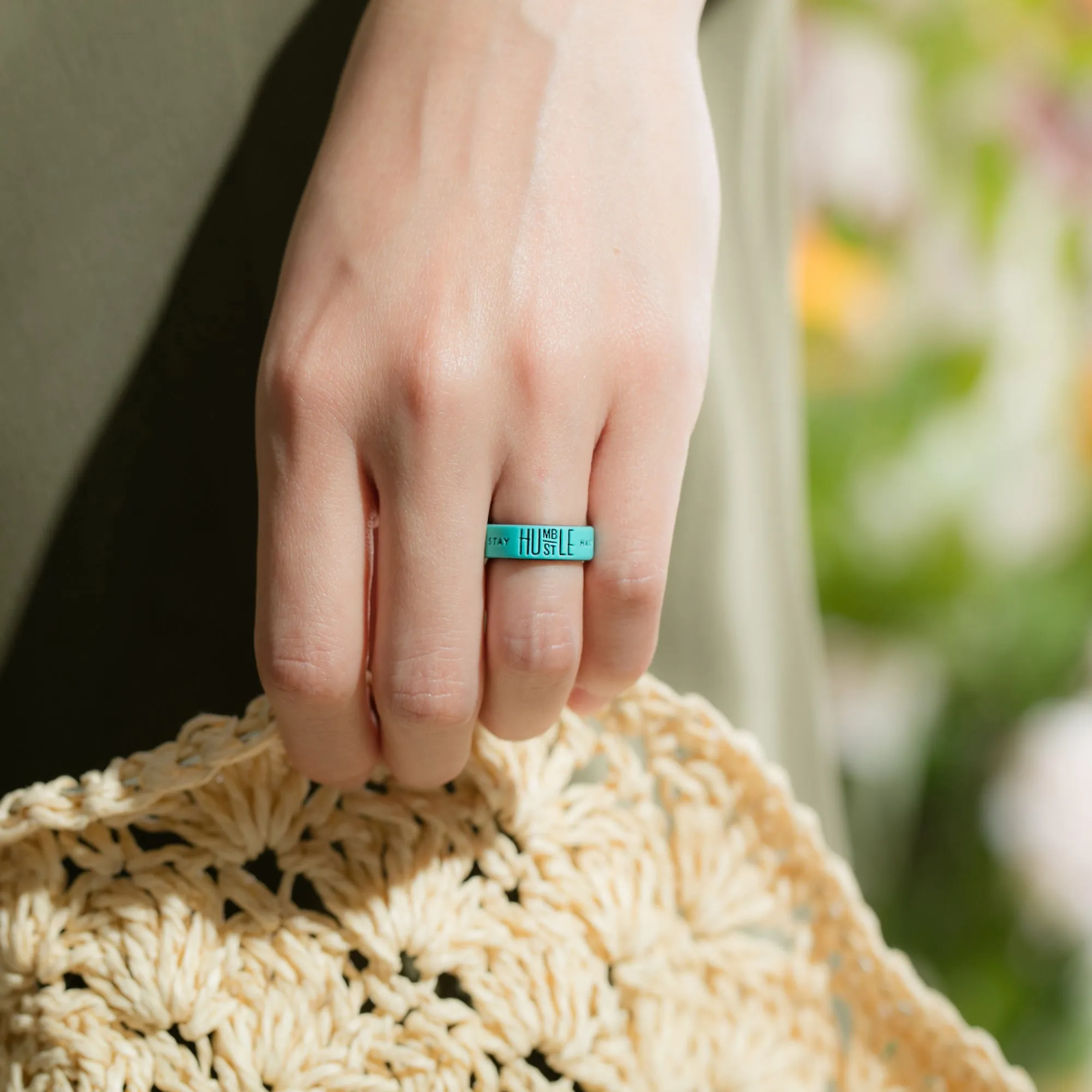 Women's Printed Aura 4  - Silicone Ring