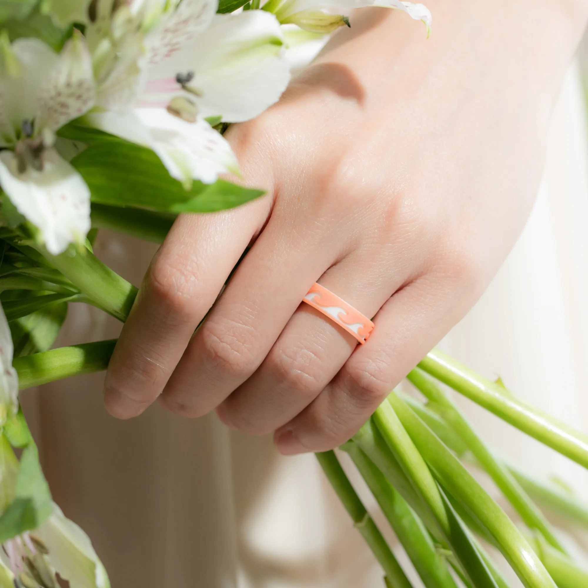 Women's Printed Aura 4  - Silicone Ring