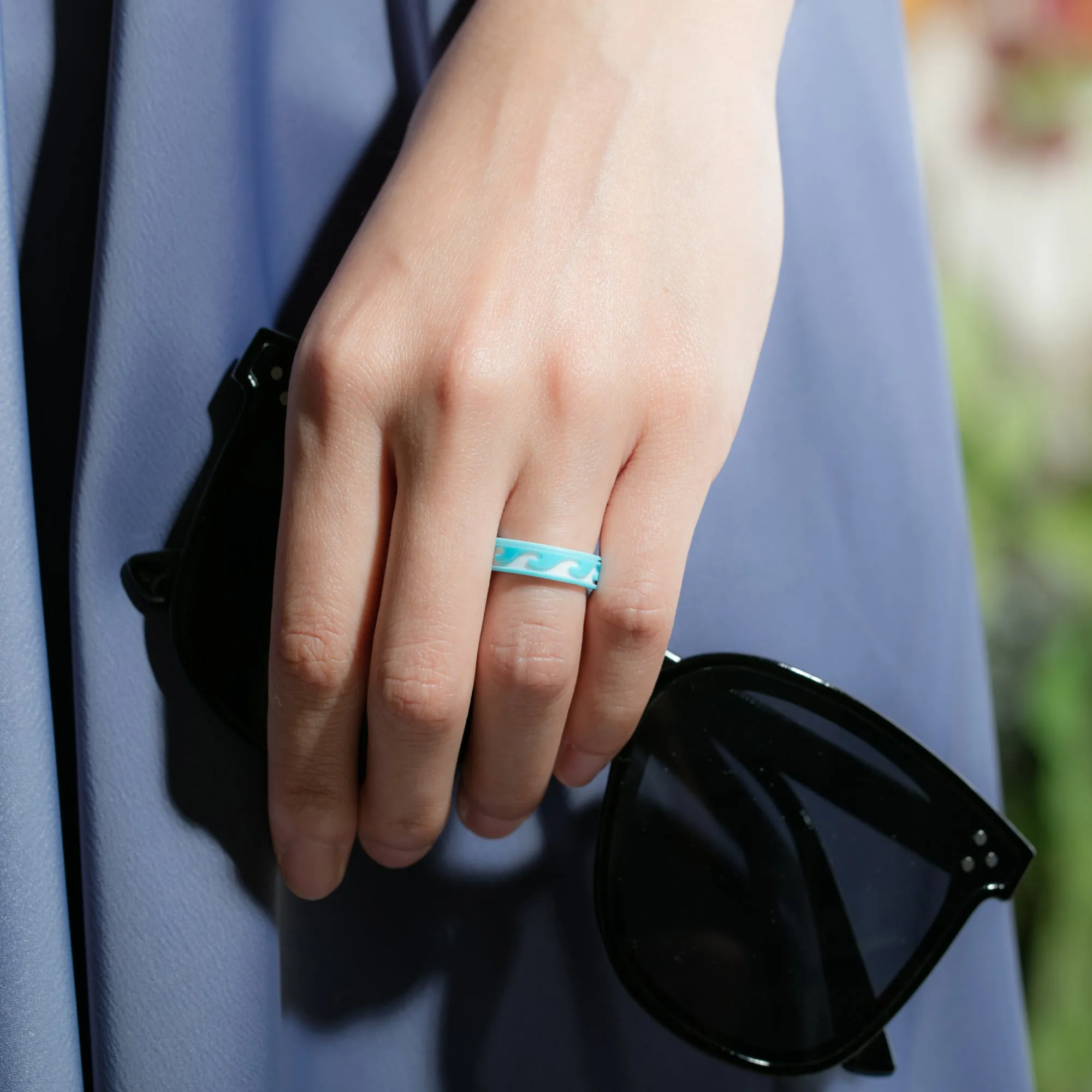 Women's Printed Aura 4  - Silicone Ring